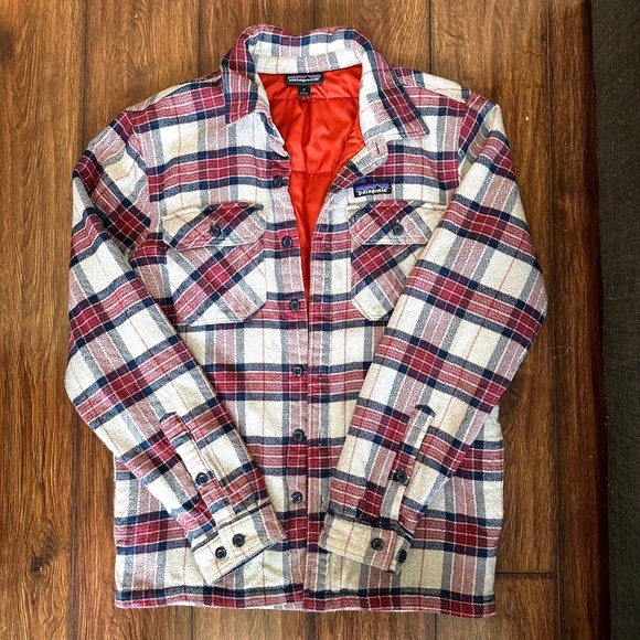 Patagonia Mens Insulated Fjord Flannel Jacket size S - Picture 2 of 6